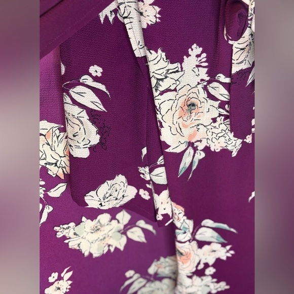 Candie's Purple High Low Sundress with Flutter Sleeves - Picture 8 of 13